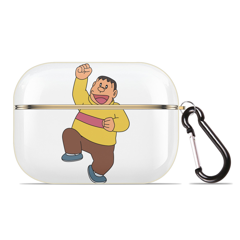 （画像用） ドラえもん 剛田武 Doraemon Gouta Takeshi 【AirPods Pro用】ハードシェル保護ケース｜耐衝撃・防指紋・カラビナ付き商品仕様