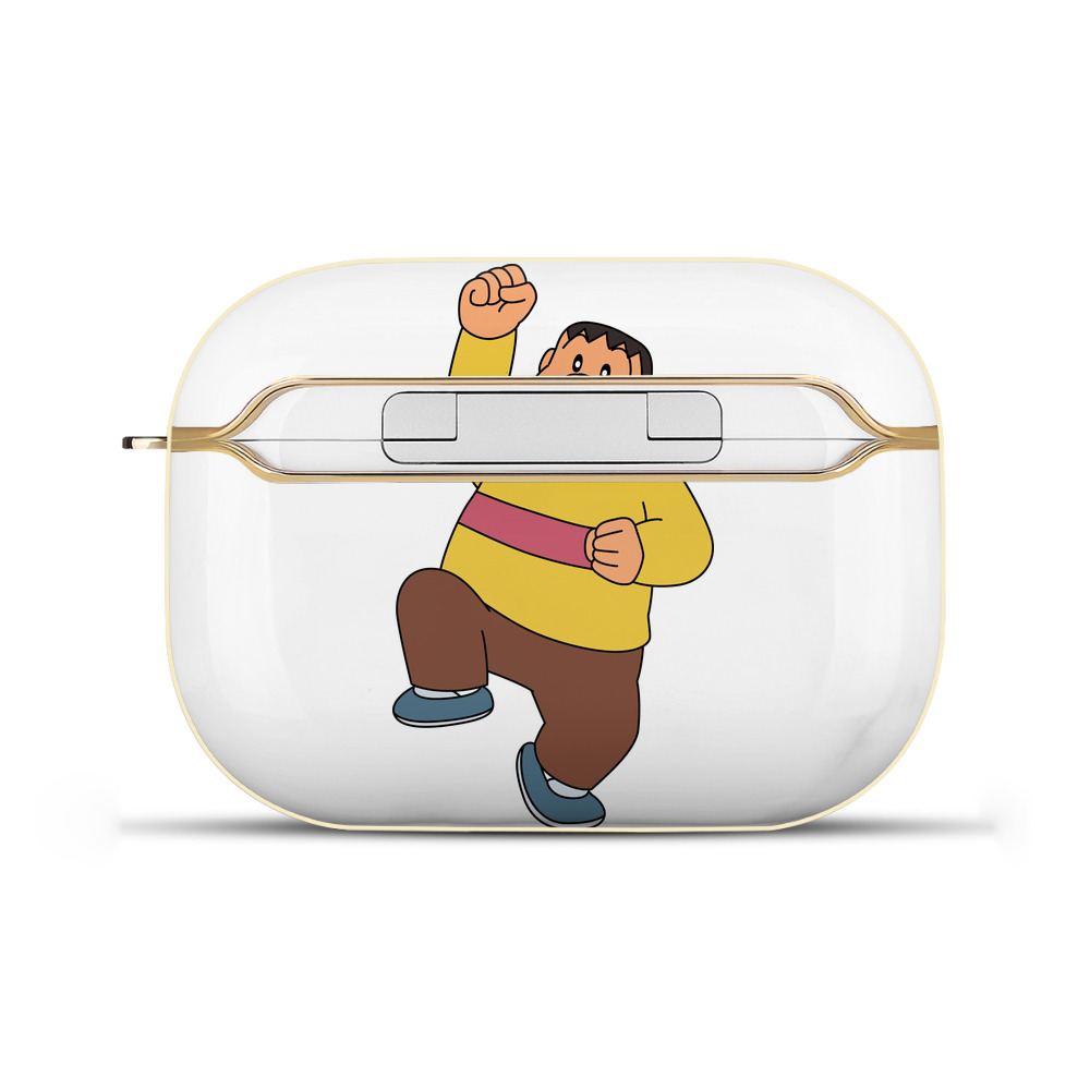 （画像用） ドラえもん 剛田武 Doraemon Gouta Takeshi 【AirPods Pro用】ハードシェル保護ケース｜耐衝撃・防指紋・カラビナ付き商品仕様