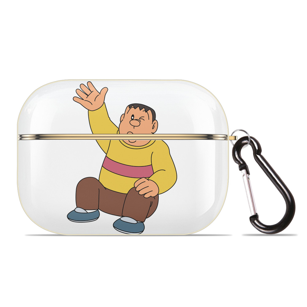 （画像用） ドラえもん 剛田武 Doraemon Gouta Takeshi 【AirPods Pro用】ハードシェル保護ケース｜耐衝撃・防指紋・カラビナ付き商品仕様