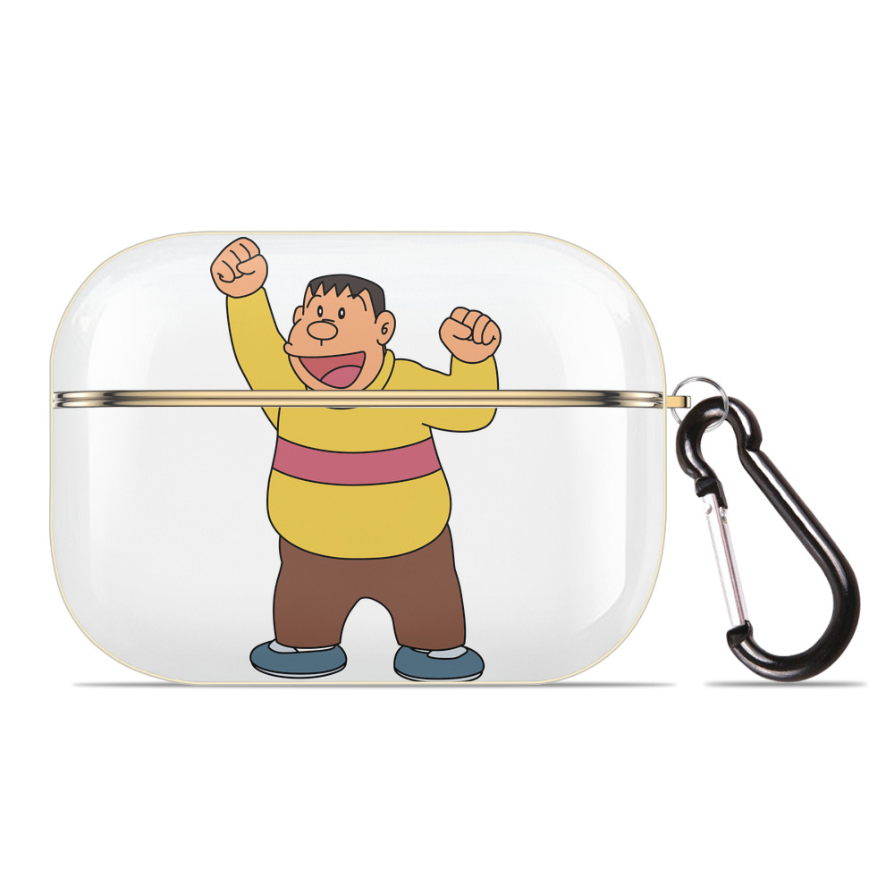 （画像用） ドラえもん 剛田武 Doraemon Gouta Takeshi 【AirPods Pro用】ハードシェル保護ケース｜耐衝撃・防指紋・カラビナ付き商品仕様