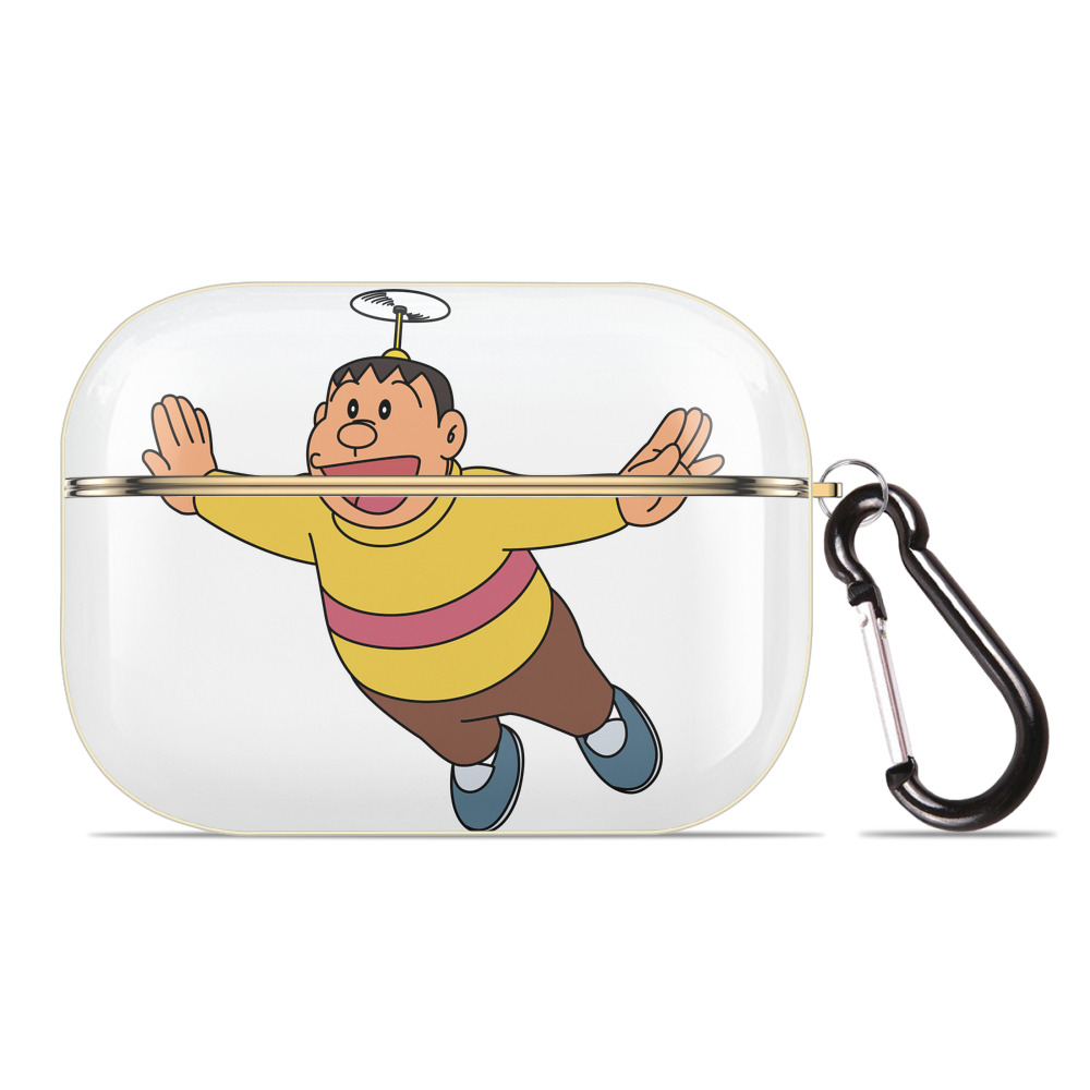 （画像用） ドラえもん 剛田武 Doraemon Gouta Takeshi 【AirPods Pro用】ハードシェル保護ケース｜耐衝撃・防指紋・カラビナ付き商品仕様