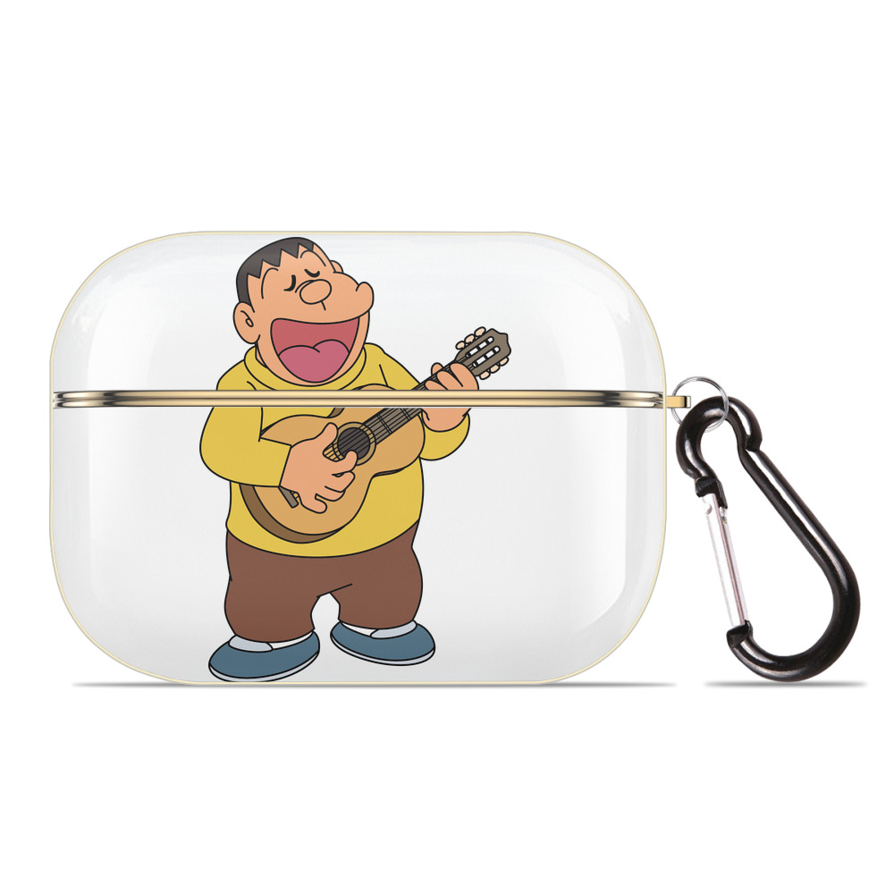 （画像用） ドラえもん 剛田武 Doraemon Gouta Takeshi 【AirPods Pro用】ハードシェル保護ケース｜耐衝撃・防指紋・カラビナ付き商品仕様