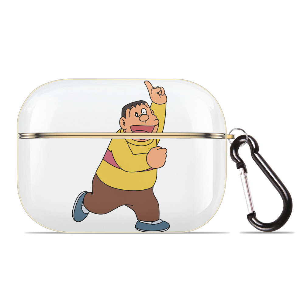 （画像用） ドラえもん 剛田武 Doraemon Gouta Takeshi 【AirPods Pro用】ハードシェル保護ケース｜耐衝撃・防指紋・カラビナ付き商品仕様