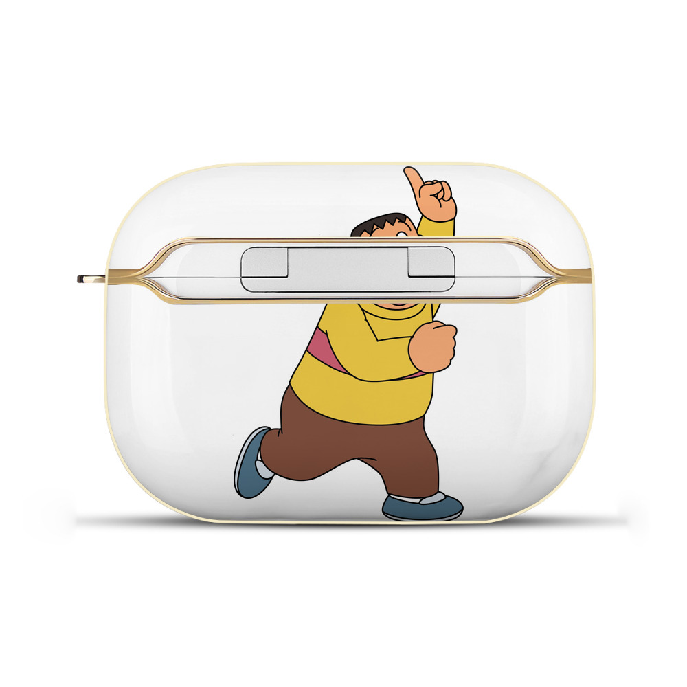 （画像用） ドラえもん 剛田武 Doraemon Gouta Takeshi 【AirPods Pro用】ハードシェル保護ケース｜耐衝撃・防指紋・カラビナ付き商品仕様