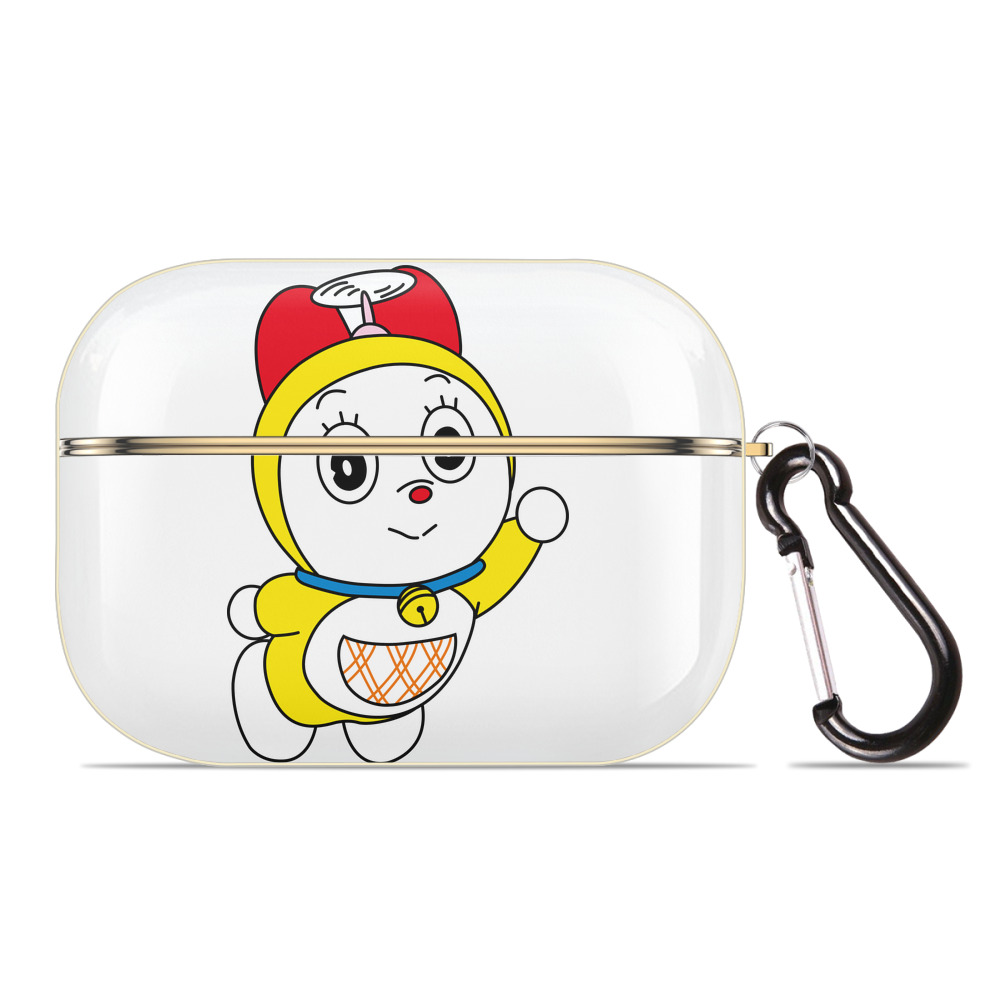 （画像用） ドラえもん ドラミ Doraemon Dorami 【AirPods Pro用】ハードシェル保護ケース｜耐衝撃・防指紋・カラビナ付き商品仕様