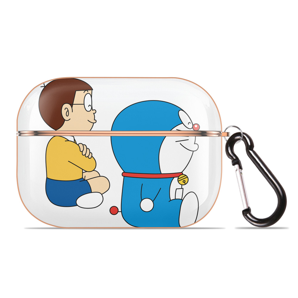 （画像用） ドラえもん 野比 のび太 Doraemon Nobita Nobi 【AirPods Pro用】ハードシェル保護ケース｜耐衝撃・防指紋・カラビナ付き商品仕様
