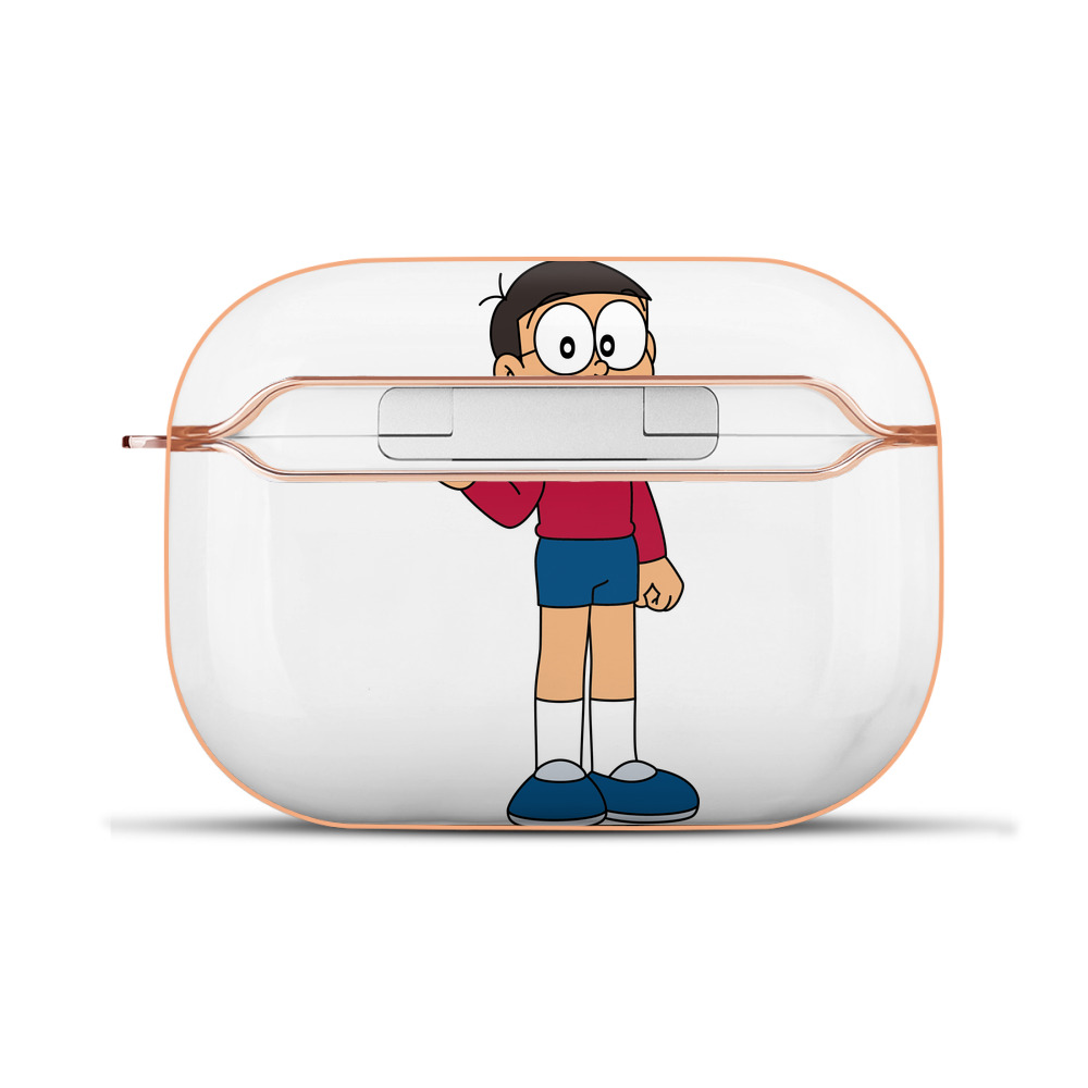 （画像用） ドラえもん 野比 のび太 Doraemon Nobita Nobi 【AirPods Pro用】ハードシェル保護ケース｜耐衝撃・防指紋・カラビナ付き商品仕様