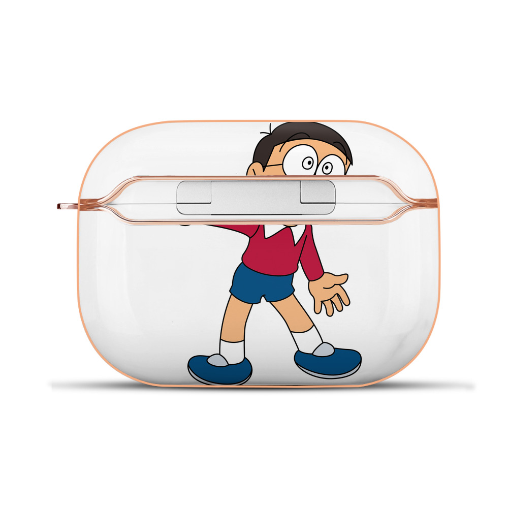 （画像用） ドラえもん 野比 のび太 Doraemon Nobita Nobi 【AirPods Pro用】ハードシェル保護ケース｜耐衝撃・防指紋・カラビナ付き商品仕様