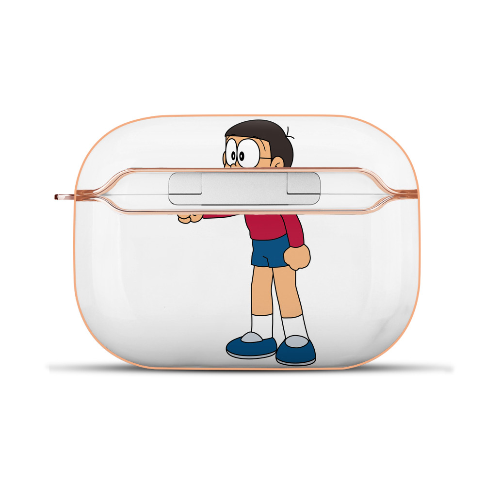 （画像用） ドラえもん 野比 のび太 Doraemon Nobita Nobi 【AirPods Pro用】ハードシェル保護ケース｜耐衝撃・防指紋・カラビナ付き商品仕様