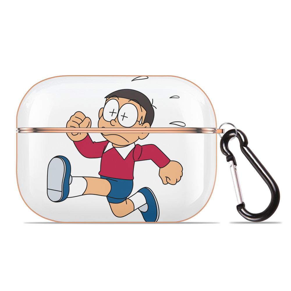 （画像用） ドラえもん 野比 のび太 Doraemon Nobita Nobi 【AirPods Pro用】ハードシェル保護ケース｜耐衝撃・防指紋・カラビナ付き商品仕様