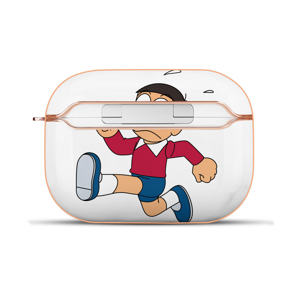 （画像用） ドラえもん 野比 のび太 Doraemon Nobita Nobi 【AirPods Pro用】ハードシェル保護ケース｜耐衝撃・防指紋・カラビナ付き商品仕様