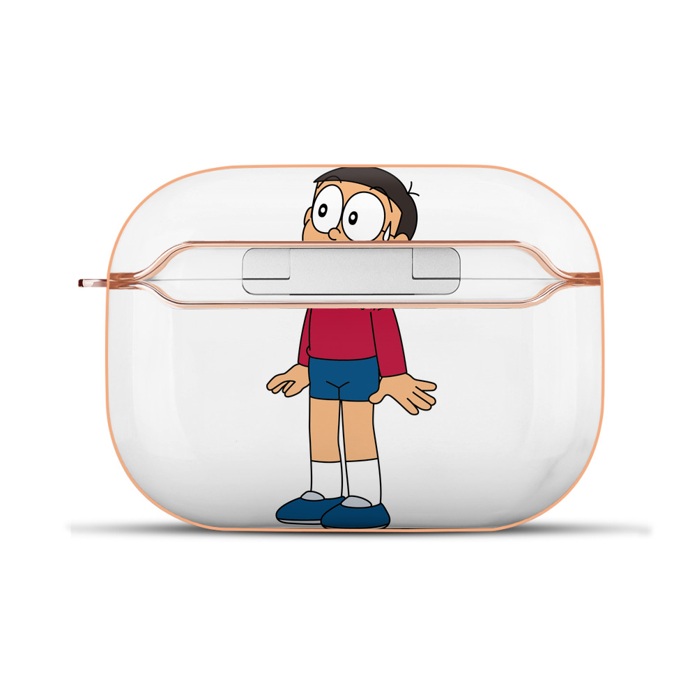 （画像用） ドラえもん 野比 のび太 Doraemon Nobita Nobi 【AirPods Pro用】ハードシェル保護ケース｜耐衝撃・防指紋・カラビナ付き商品仕様
