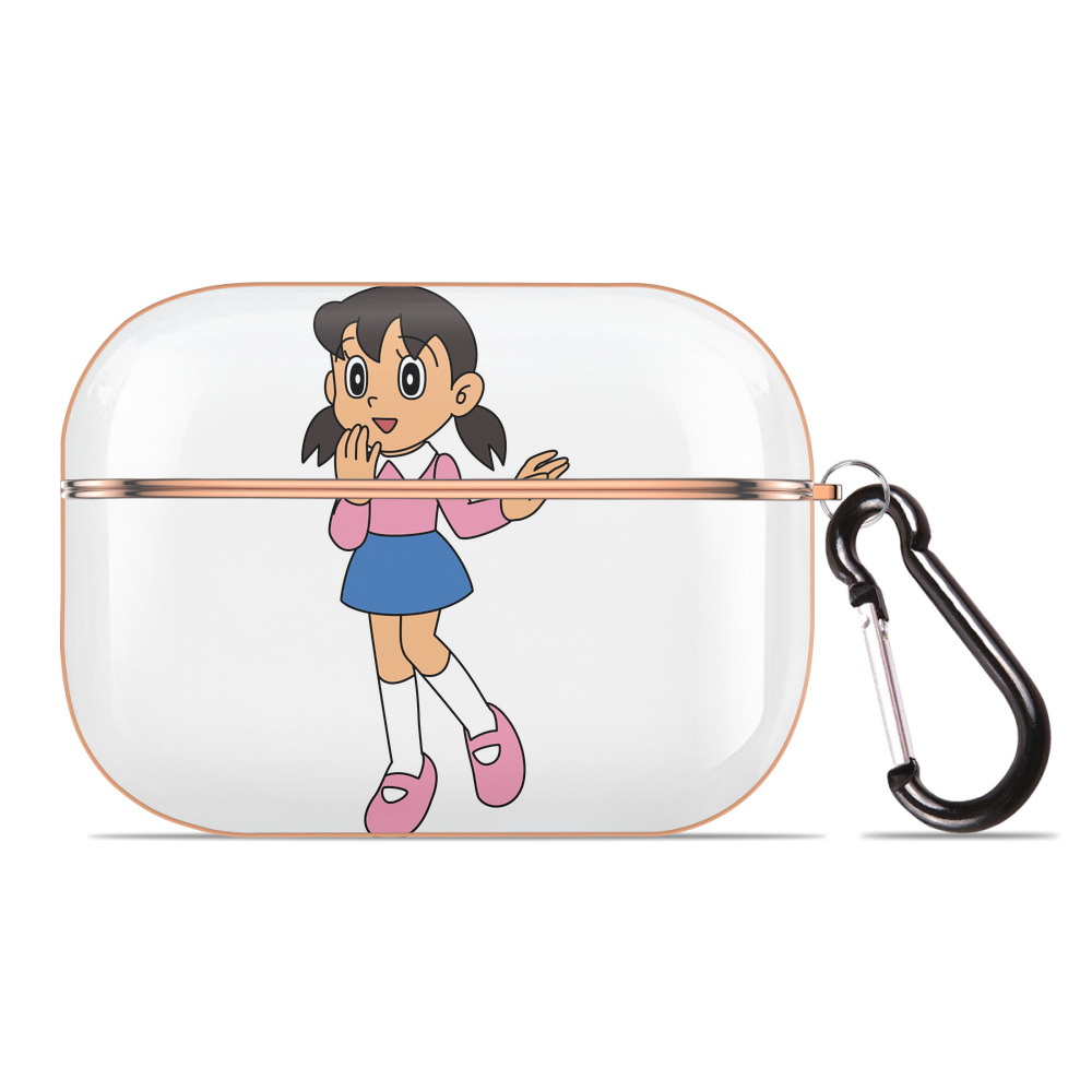 （画像用） ドラえもん みなもと しずか Doraemon Shizuka Minamoto 【AirPods Pro用】ハードシェル保護ケース｜耐衝撃・防指紋・カラビナ付き商品仕様