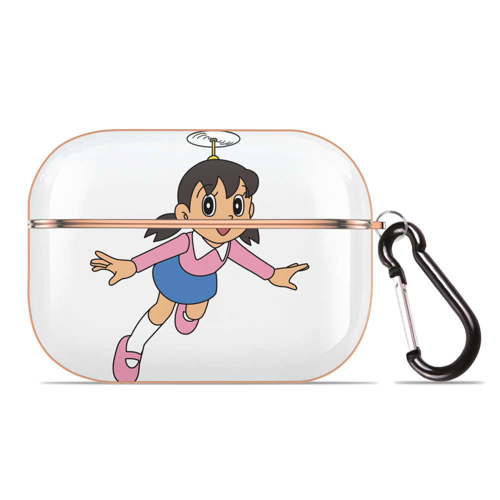 （画像用） ドラえもん みなもと しずか Doraemon Shizuka Minamoto 【AirPods Pro用】ハードシェル保護ケース｜耐衝撃・防指紋・カラビナ付き商品仕様