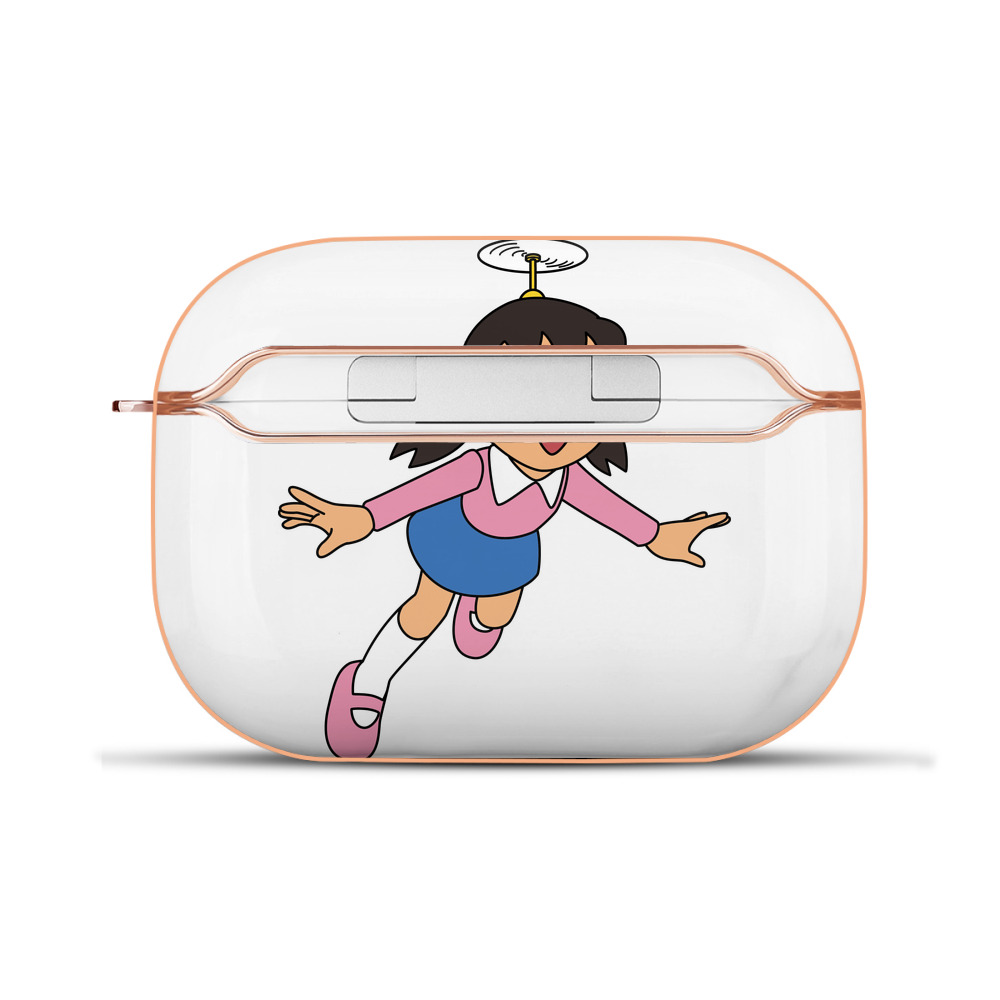 （画像用） ドラえもん みなもと しずか Doraemon Shizuka Minamoto 【AirPods Pro用】ハードシェル保護ケース｜耐衝撃・防指紋・カラビナ付き商品仕様