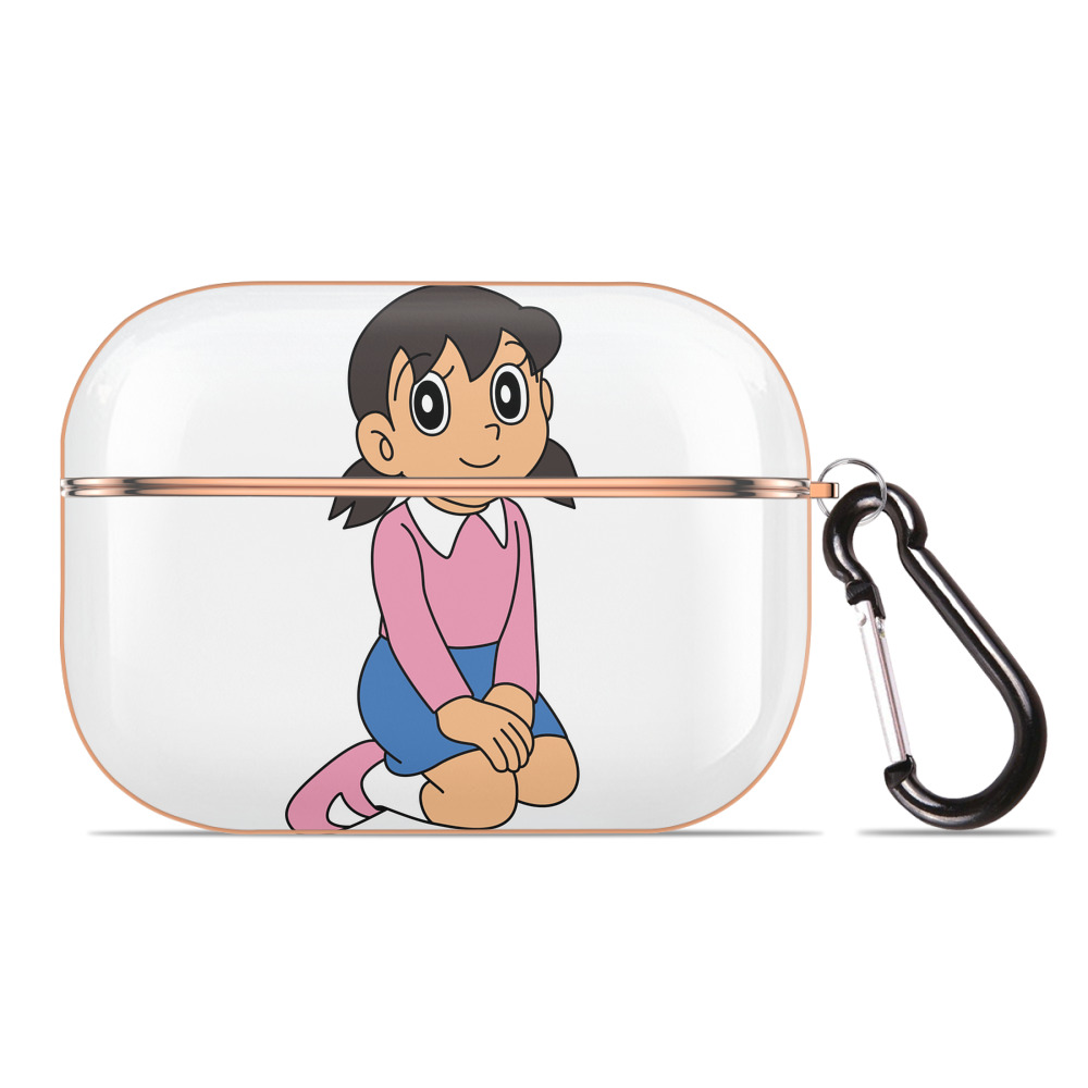 （画像用） ドラえもん みなもと しずか Doraemon Shizuka Minamoto 【AirPods Pro用】ハードシェル保護ケース｜耐衝撃・防指紋・カラビナ付き商品仕様