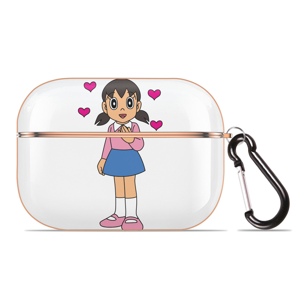 （画像用） ドラえもん みなもと しずか Doraemon Shizuka Minamoto 【AirPods Pro用】ハードシェル保護ケース｜耐衝撃・防指紋・カラビナ付き商品仕様