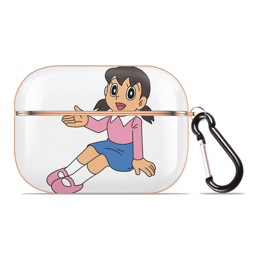 （画像用） ドラえもん みなもと しずか Doraemon Shizuka Minamoto 【AirPods Pro用】ハードシェル保護ケース｜耐衝撃・防指紋・カラビナ付き商品仕様