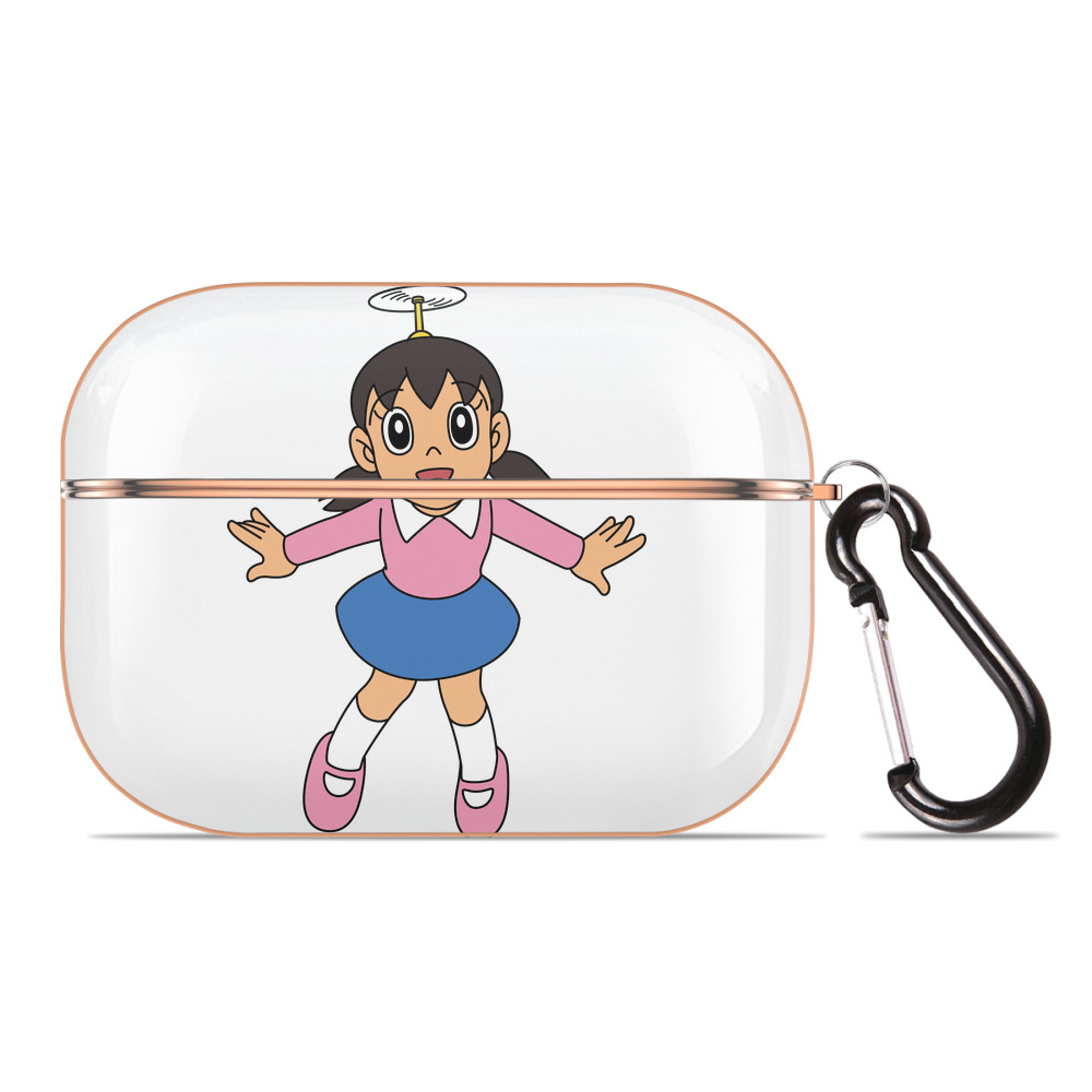 （画像用） ドラえもん みなもと しずか Doraemon Shizuka Minamoto 【AirPods Pro用】ハードシェル保護ケース｜耐衝撃・防指紋・カラビナ付き商品仕様