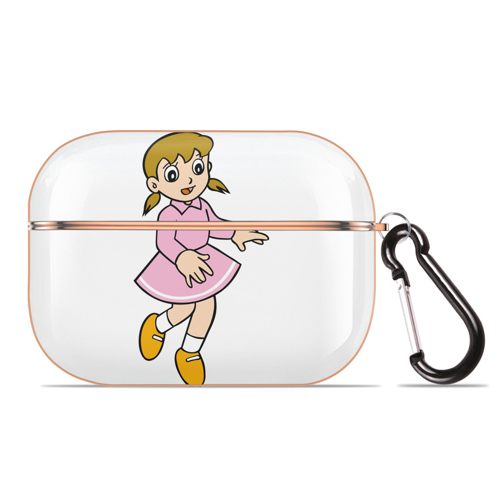 （画像用） ドラえもん みなもと しずか Doraemon Shizuka Minamoto 【AirPods Pro用】ハードシェル保護ケース｜耐衝撃・防指紋・カラビナ付き商品仕様