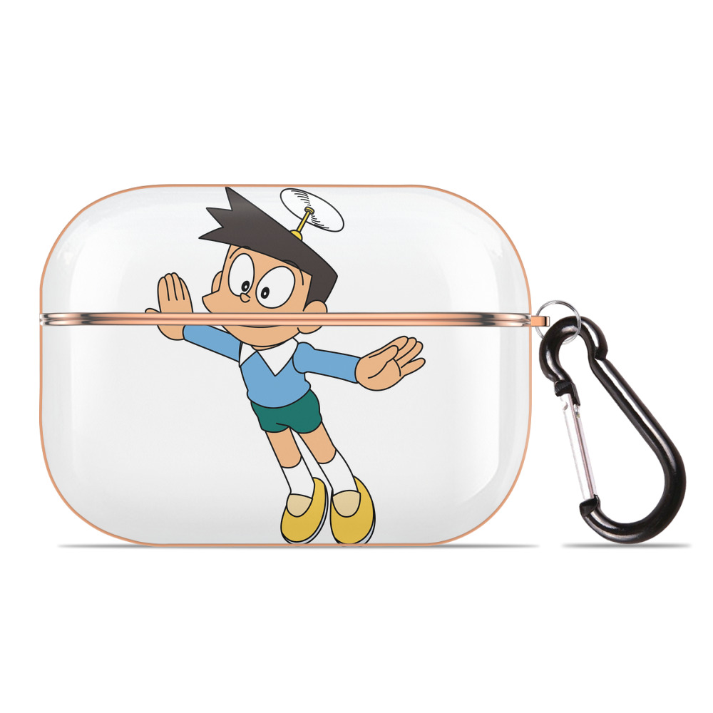 （画像用） ドラえもん 骨川 スネ夫 Doraemon Honekawa Suneo 【AirPods Pro用】ハードシェル保護ケース｜耐衝撃・防指紋・カラビナ付き商品仕様