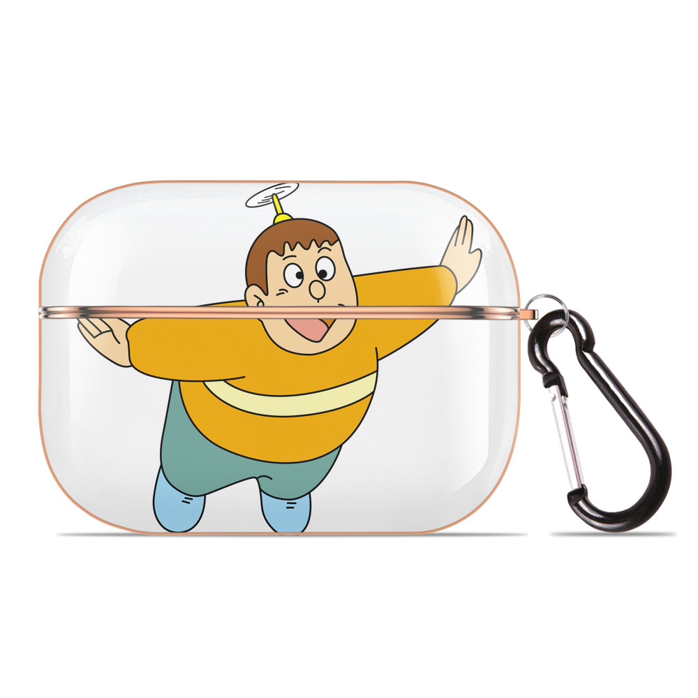 （画像用） ドラえもん 剛田武 Doraemon Gouta Takeshi 【AirPods Pro用】ハードシェル保護ケース｜耐衝撃・防指紋・カラビナ付き商品仕様