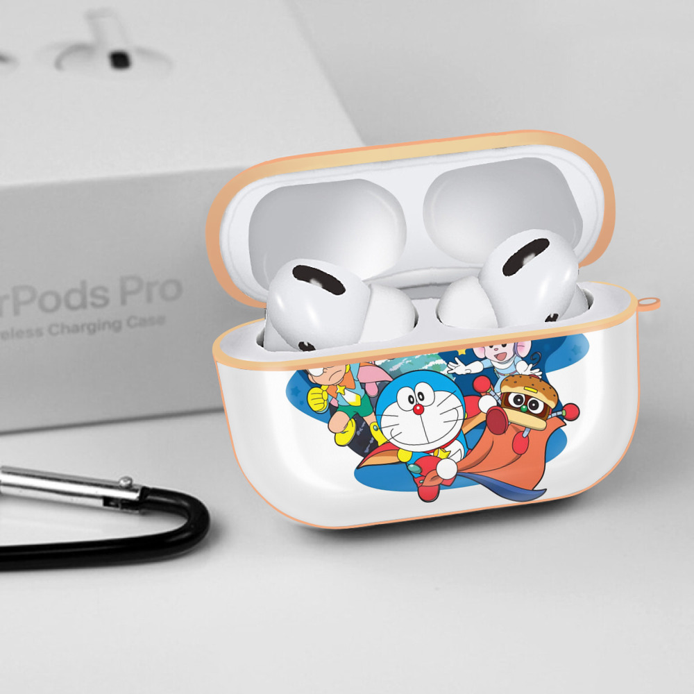ドラえもん Doraemon 【AirPods Pro用】ハードシェル保護ケース｜耐衝撃・防指紋・カラビナ付き商品仕様