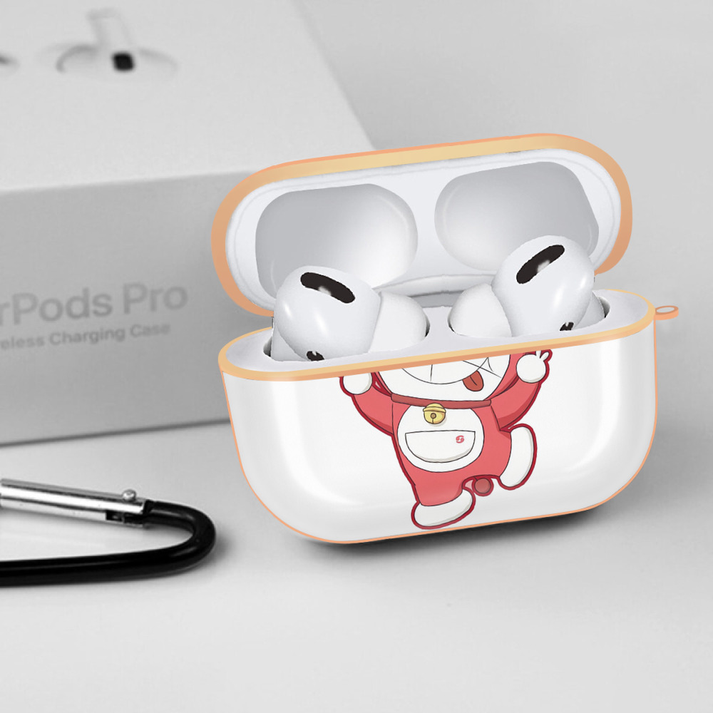 ドラえもん Doraemon 【AirPods Pro用】ハードシェル保護ケース｜耐衝撃・防指紋・カラビナ付き商品仕様