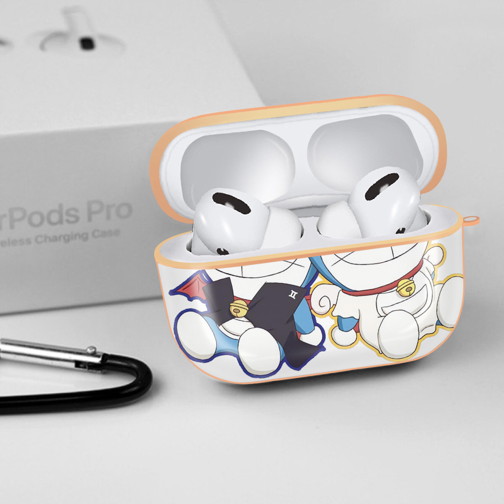 ドラえもん Doraemon 【AirPods Pro用】ハードシェル保護ケース｜耐衝撃・防指紋・カラビナ付き商品仕様