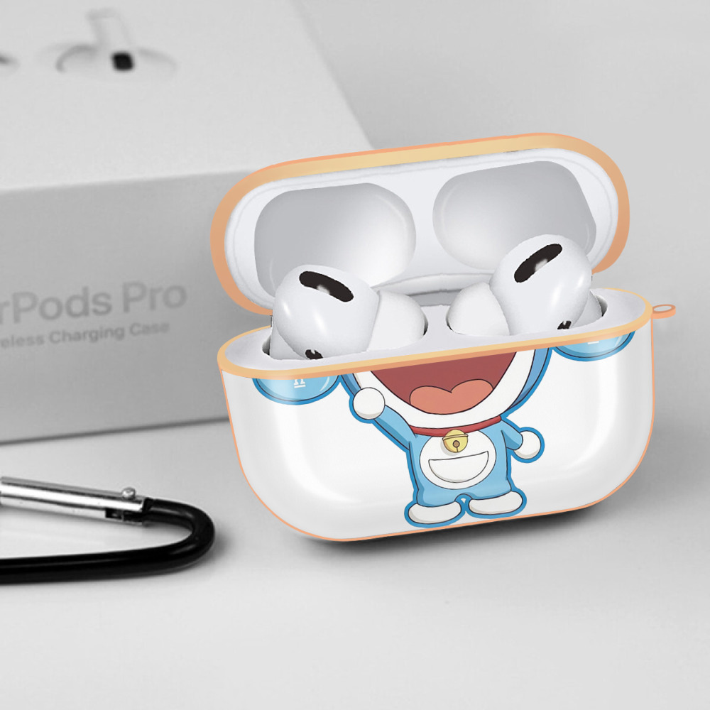 ドラえもん Doraemon 【AirPods Pro用】ハードシェル保護ケース｜耐衝撃・防指紋・カラビナ付き商品仕様