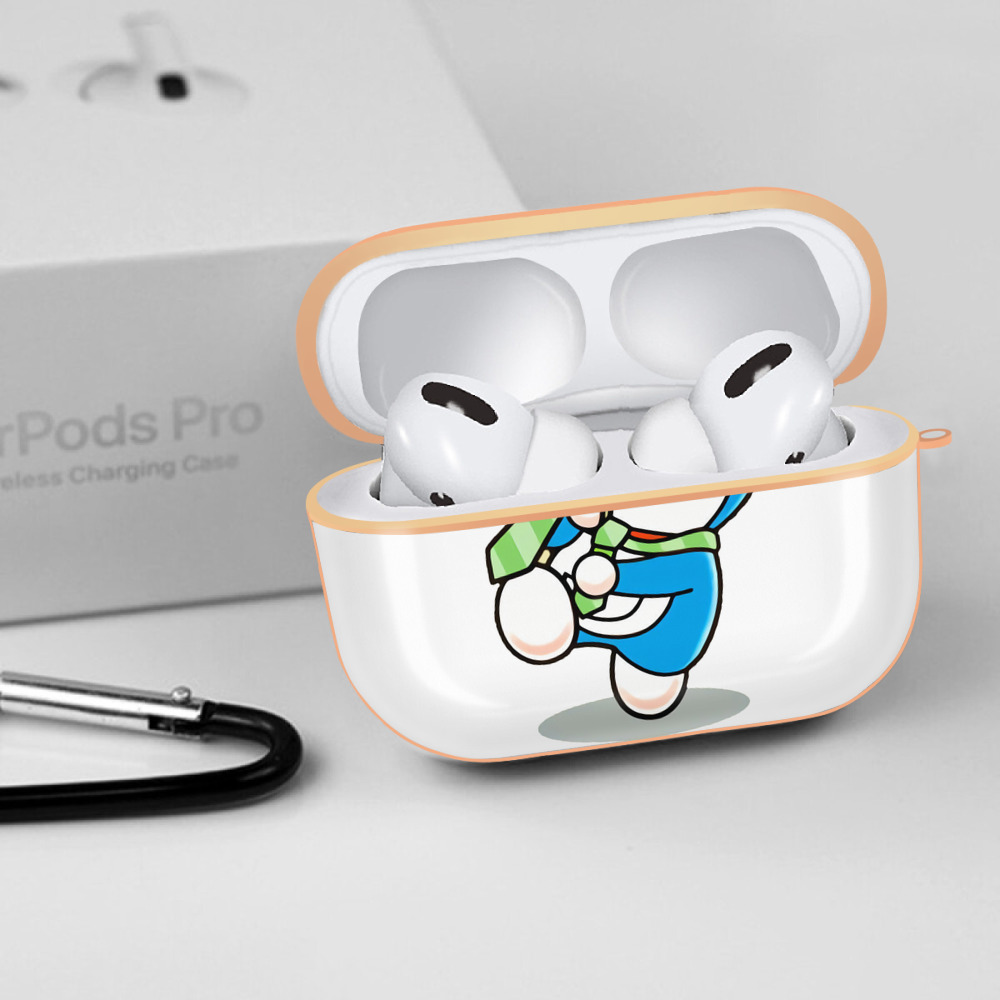 ドラえもん Doraemon 【AirPods Pro用】ハードシェル保護ケース｜耐衝撃・防指紋・カラビナ付き商品仕様