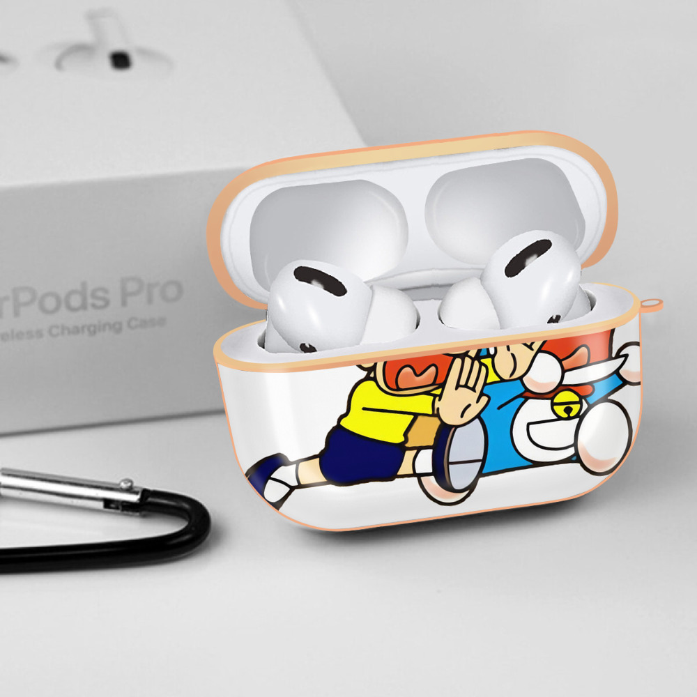 ドラえもん Doraemon 【AirPods Pro用】ハードシェル保護ケース｜耐衝撃・防指紋・カラビナ付き商品仕様