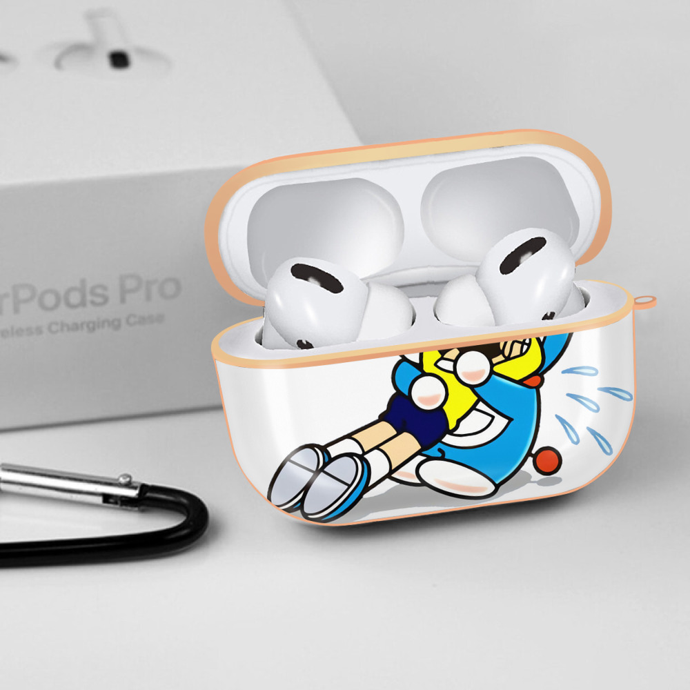 ドラえもん Doraemon 【AirPods Pro用】ハードシェル保護ケース｜耐衝撃・防指紋・カラビナ付き商品仕様