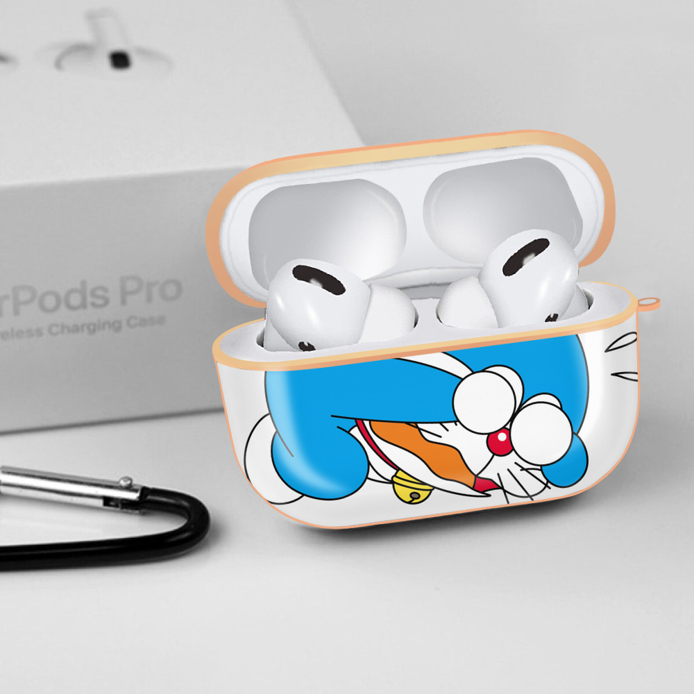 ドラえもん Doraemon 【AirPods Pro用】ハードシェル保護ケース｜耐衝撃・防指紋・カラビナ付き商品仕様