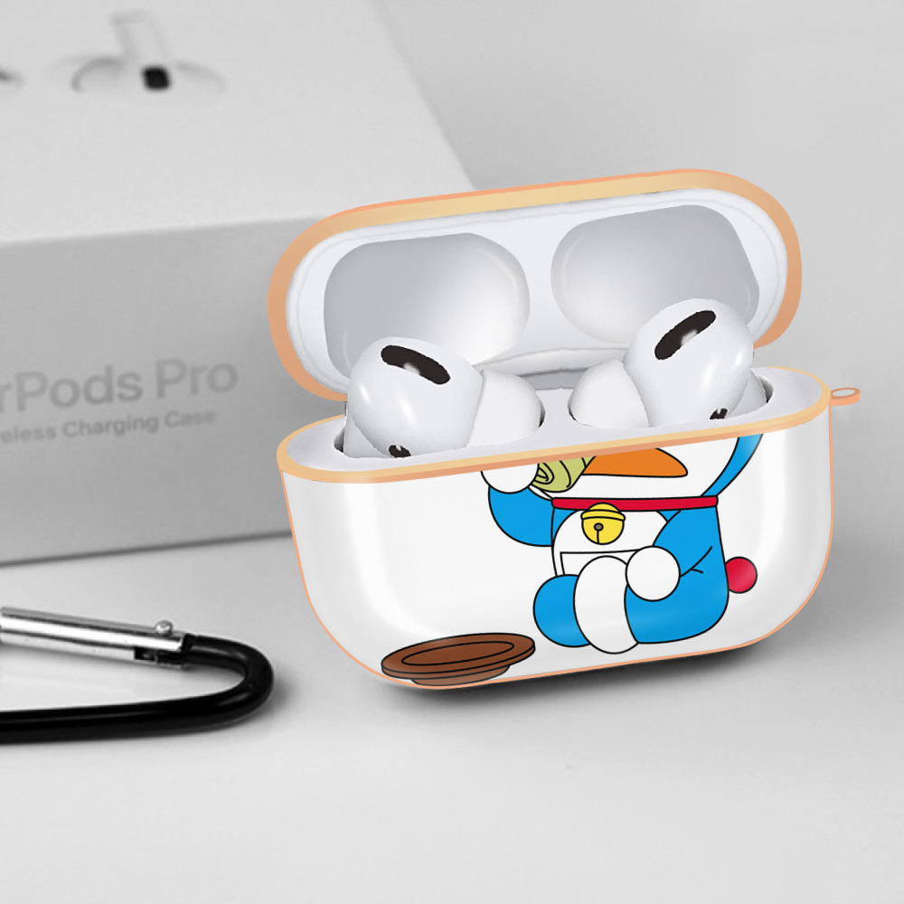 ドラえもん Doraemon 【AirPods Pro用】ハードシェル保護ケース｜耐衝撃・防指紋・カラビナ付き商品仕様