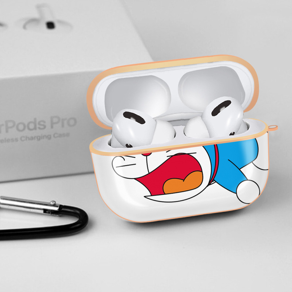 ドラえもん Doraemon 【AirPods Pro用】ハードシェル保護ケース｜耐衝撃・防指紋・カラビナ付き商品仕様