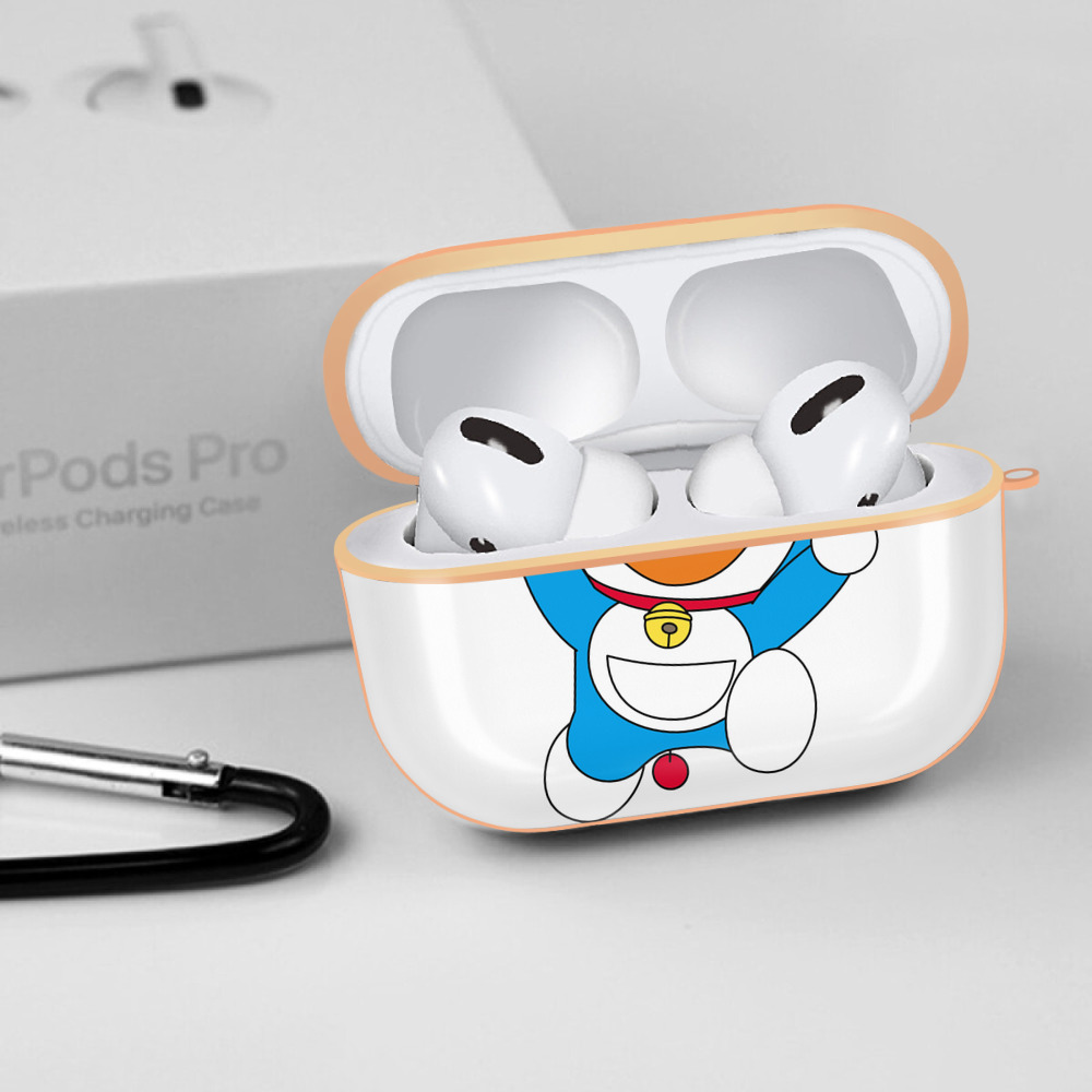 ドラえもん Doraemon 【AirPods Pro用】ハードシェル保護ケース｜耐衝撃・防指紋・カラビナ付き商品仕様