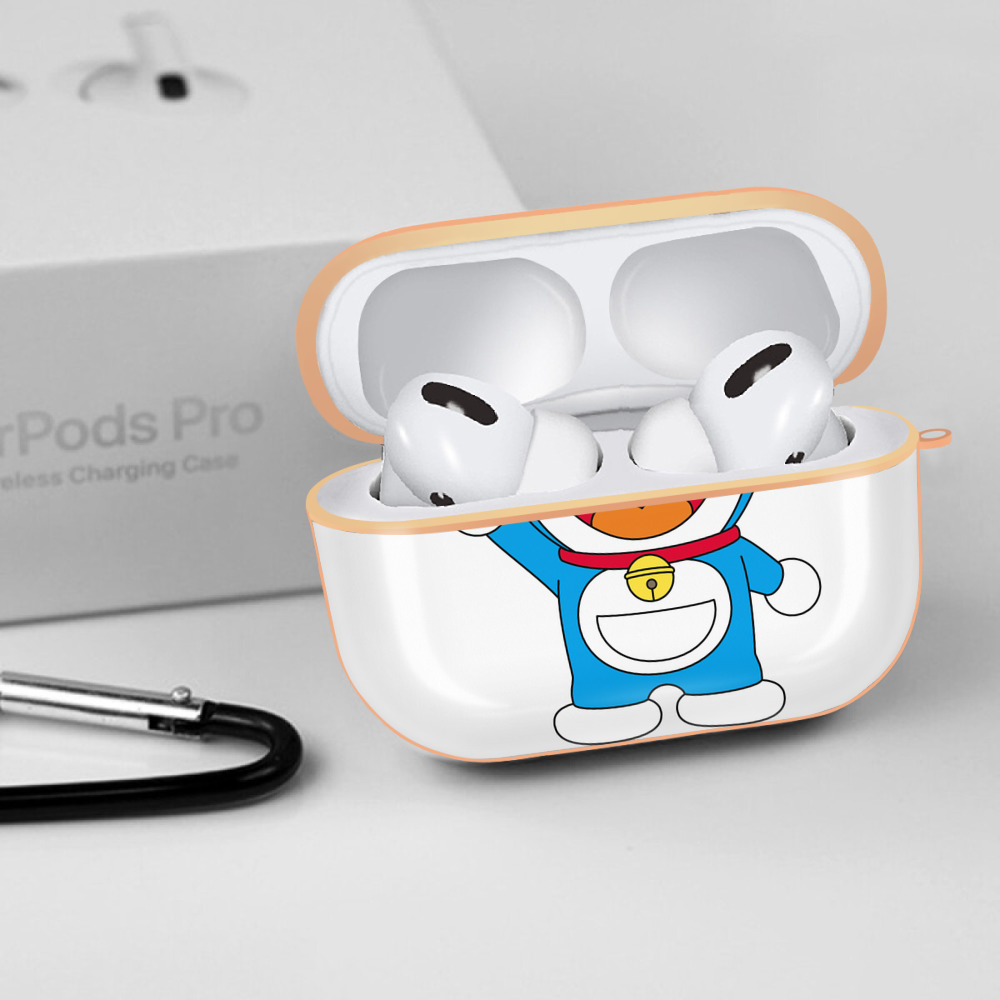 ドラえもん Doraemon 【AirPods Pro用】ハードシェル保護ケース｜耐衝撃・防指紋・カラビナ付き商品仕様