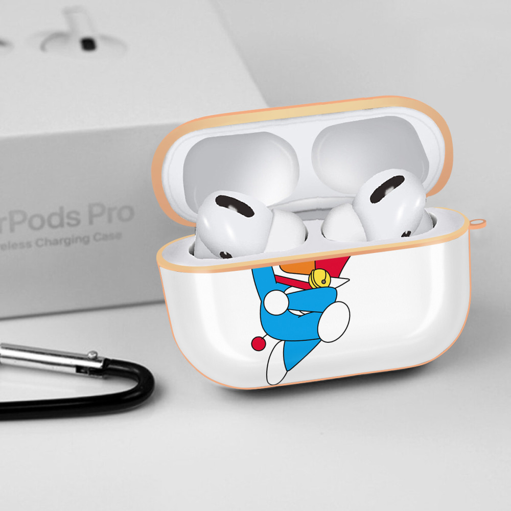 ドラえもん Doraemon 【AirPods Pro用】ハードシェル保護ケース｜耐衝撃・防指紋・カラビナ付き商品仕様