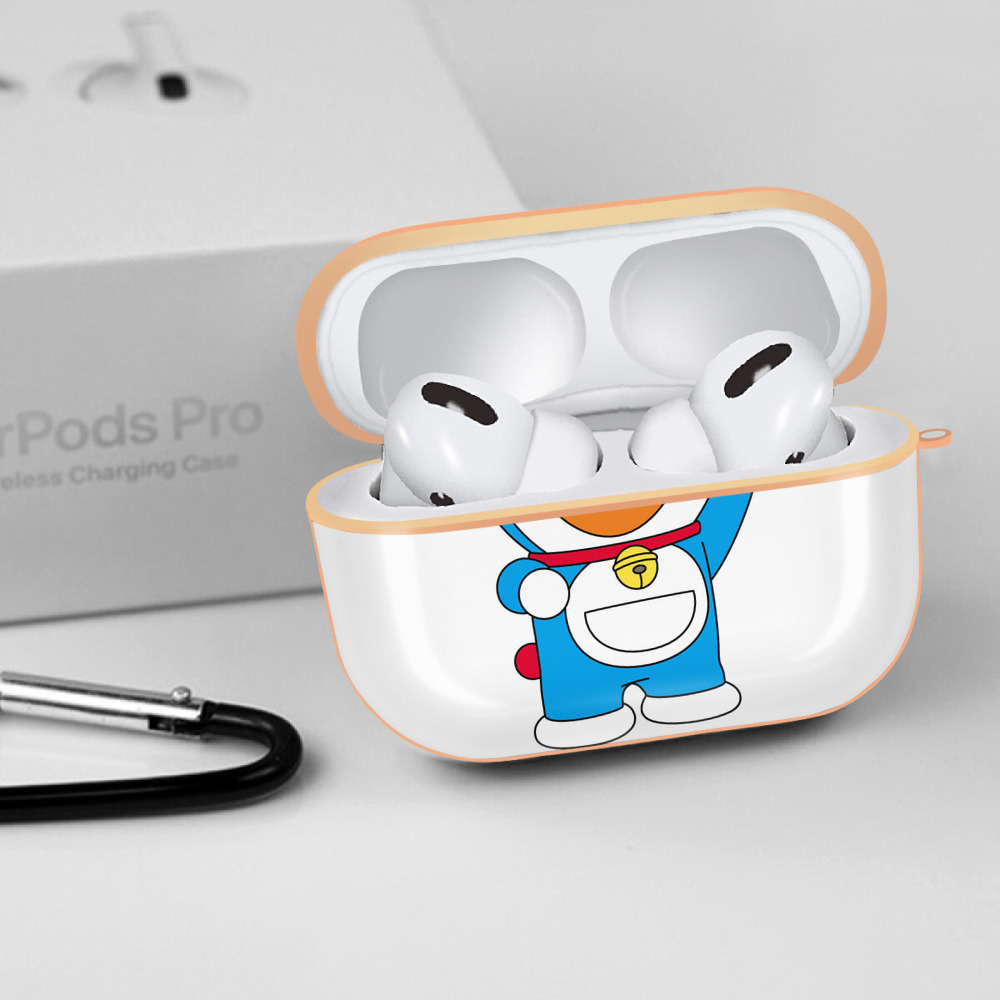 ドラえもん Doraemon 【AirPods Pro用】ハードシェル保護ケース｜耐衝撃・防指紋・カラビナ付き商品仕様