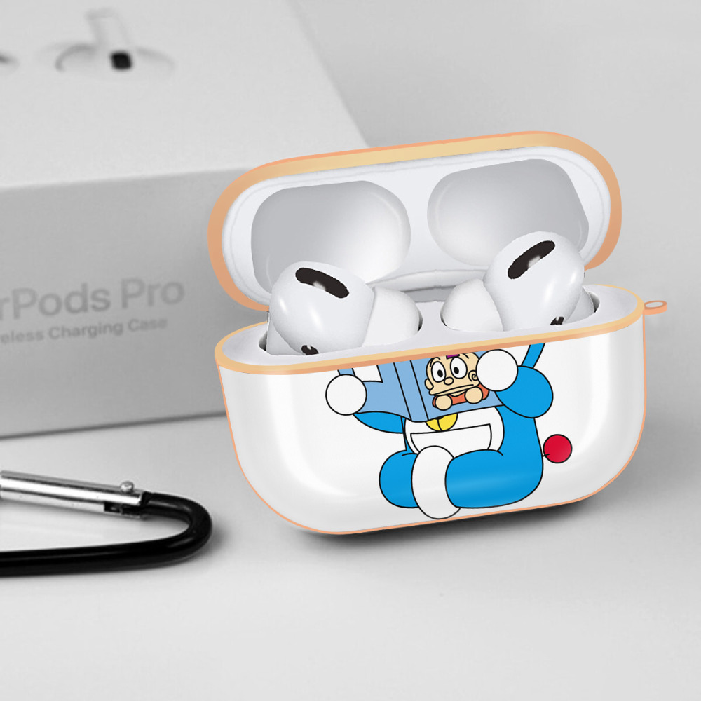ドラえもん Doraemon 【AirPods Pro用】ハードシェル保護ケース｜耐衝撃・防指紋・カラビナ付き商品仕様