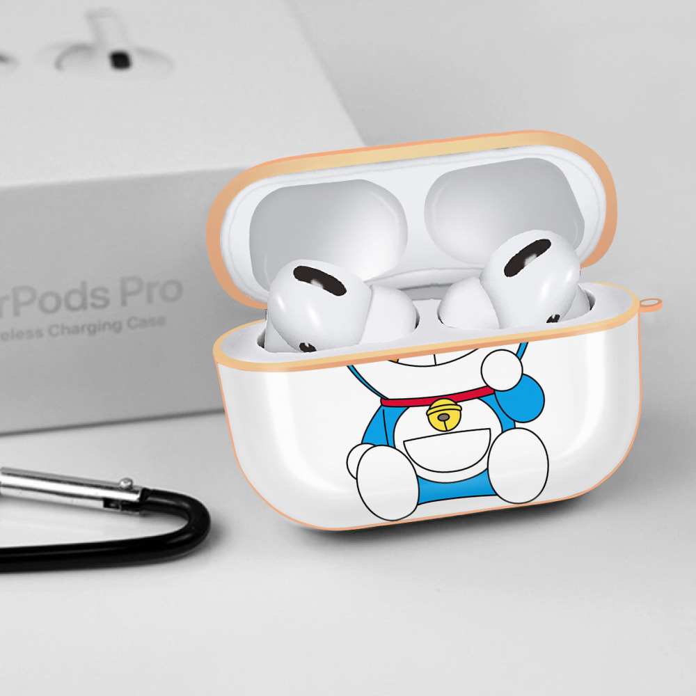 ドラえもん Doraemon 【AirPods Pro用】ハードシェル保護ケース｜耐衝撃・防指紋・カラビナ付き商品仕様