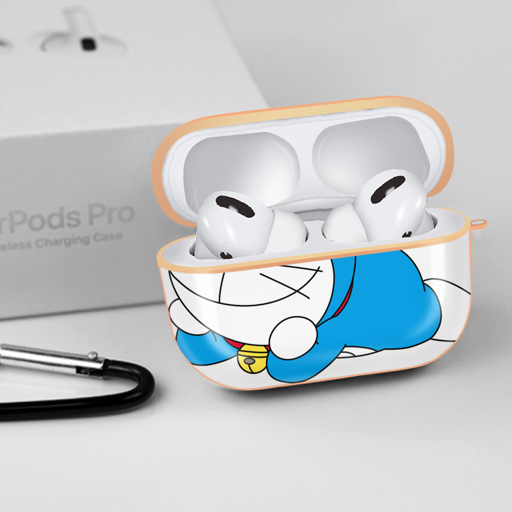 ドラえもん Doraemon 【AirPods Pro用】ハードシェル保護ケース｜耐衝撃・防指紋・カラビナ付き商品仕様