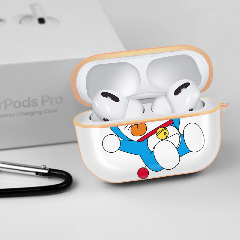 ドラえもん Doraemon 【AirPods Pro用】ハードシェル保護ケース｜耐衝撃・防指紋・カラビナ付き商品仕様