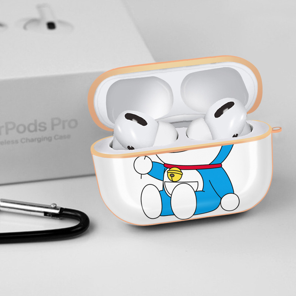 ドラえもん Doraemon 【AirPods Pro用】ハードシェル保護ケース｜耐衝撃・防指紋・カラビナ付き商品仕様