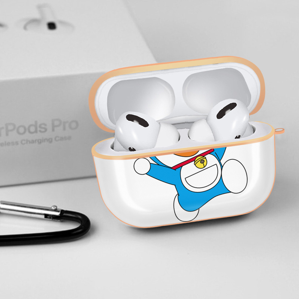 ドラえもん Doraemon 【AirPods Pro用】ハードシェル保護ケース｜耐衝撃・防指紋・カラビナ付き商品仕様