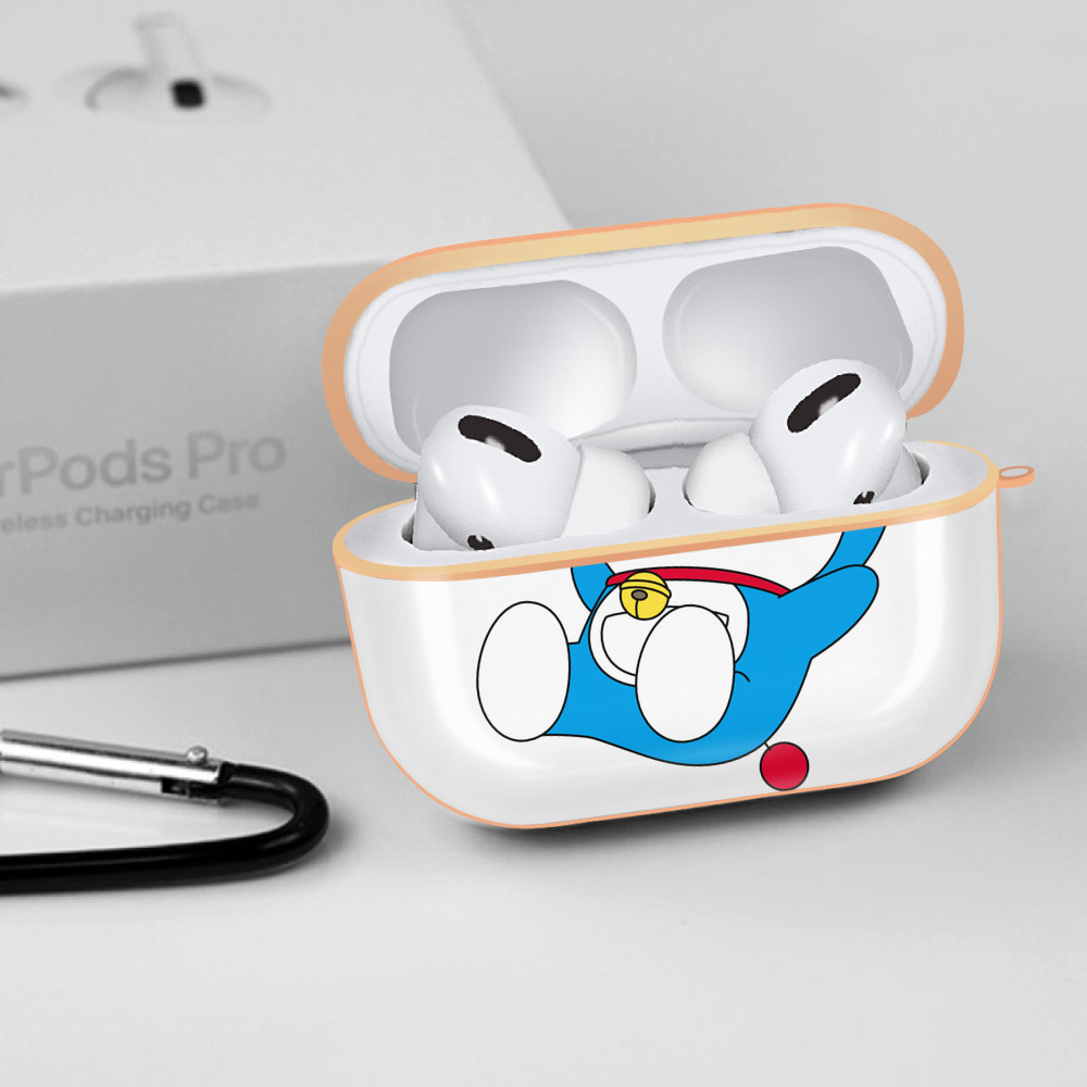 ドラえもん Doraemon 【AirPods Pro用】ハードシェル保護ケース｜耐衝撃・防指紋・カラビナ付き商品仕様