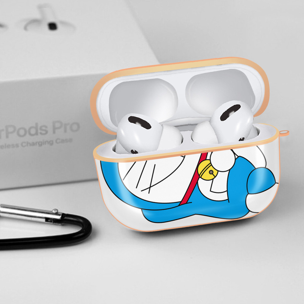ドラえもん Doraemon 【AirPods Pro用】ハードシェル保護ケース｜耐衝撃・防指紋・カラビナ付き商品仕様