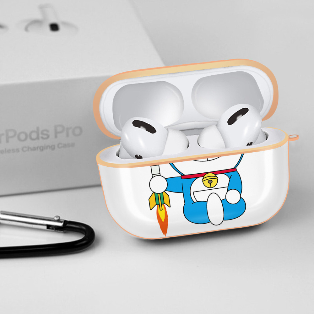 ドラえもん Doraemon 【AirPods Pro用】ハードシェル保護ケース｜耐衝撃・防指紋・カラビナ付き商品仕様