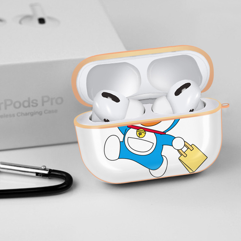 ドラえもん Doraemon 【AirPods Pro用】ハードシェル保護ケース｜耐衝撃・防指紋・カラビナ付き商品仕様